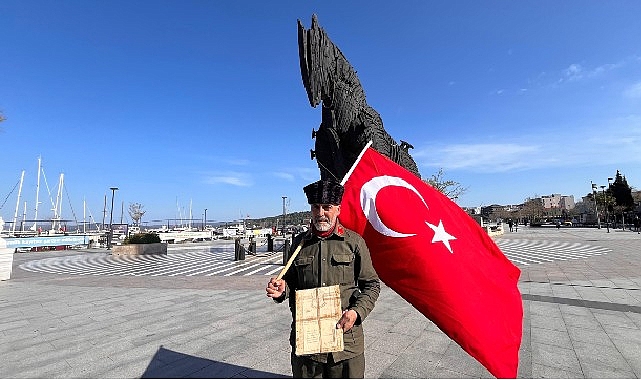 AVCILAR’dan yola çıkan Türk Bayrağı Çanakkale’ye ulaştı 